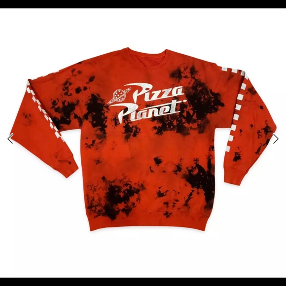 Disney Pizza Planet Pullover Sweatshirt for Adults - Toy Story - Oil Splatter - Picture 5 of 6